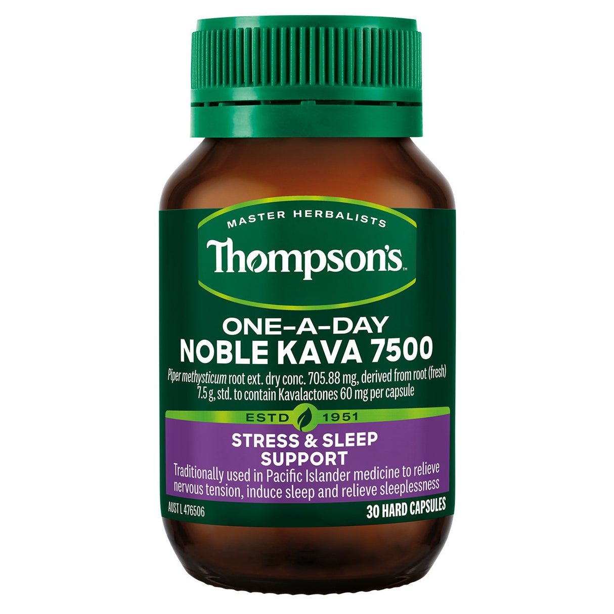 Thompson's One-A-Day Noble Kava 7500 30 แคปซูล