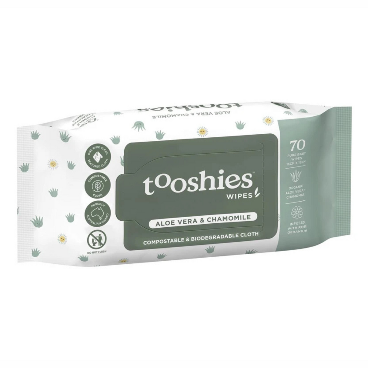 Tooshies Aloe Vera&Camomile Baby Wipes 70パック