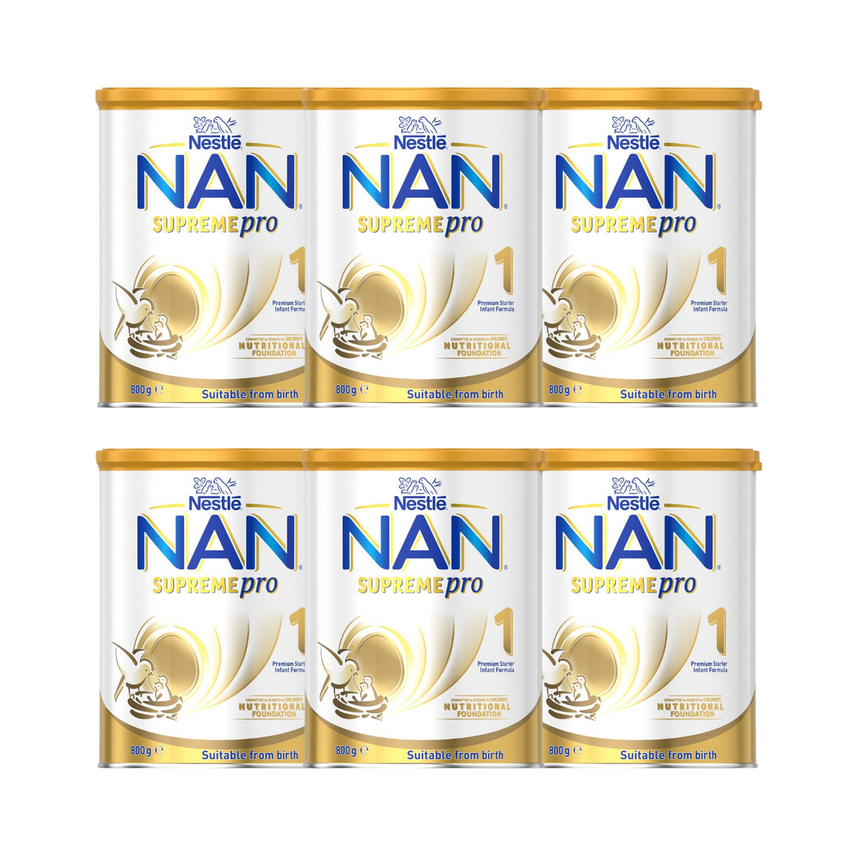 Nestle NAN SupremePro Infant Formula Stage 1 800g X 6 BUNDLE
