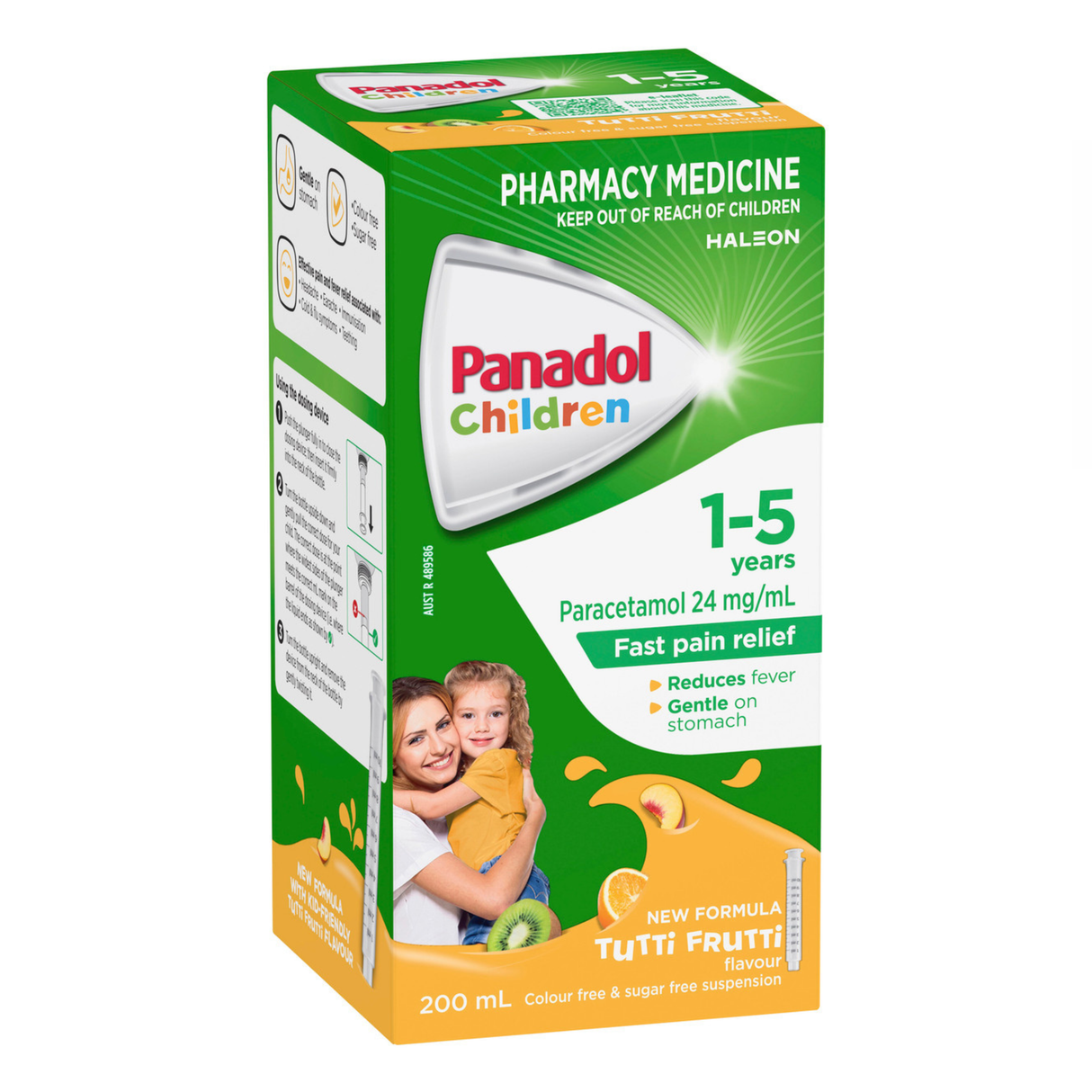 Panadol Children 1-5 Years Tutti Fruitti Flavour 200mL