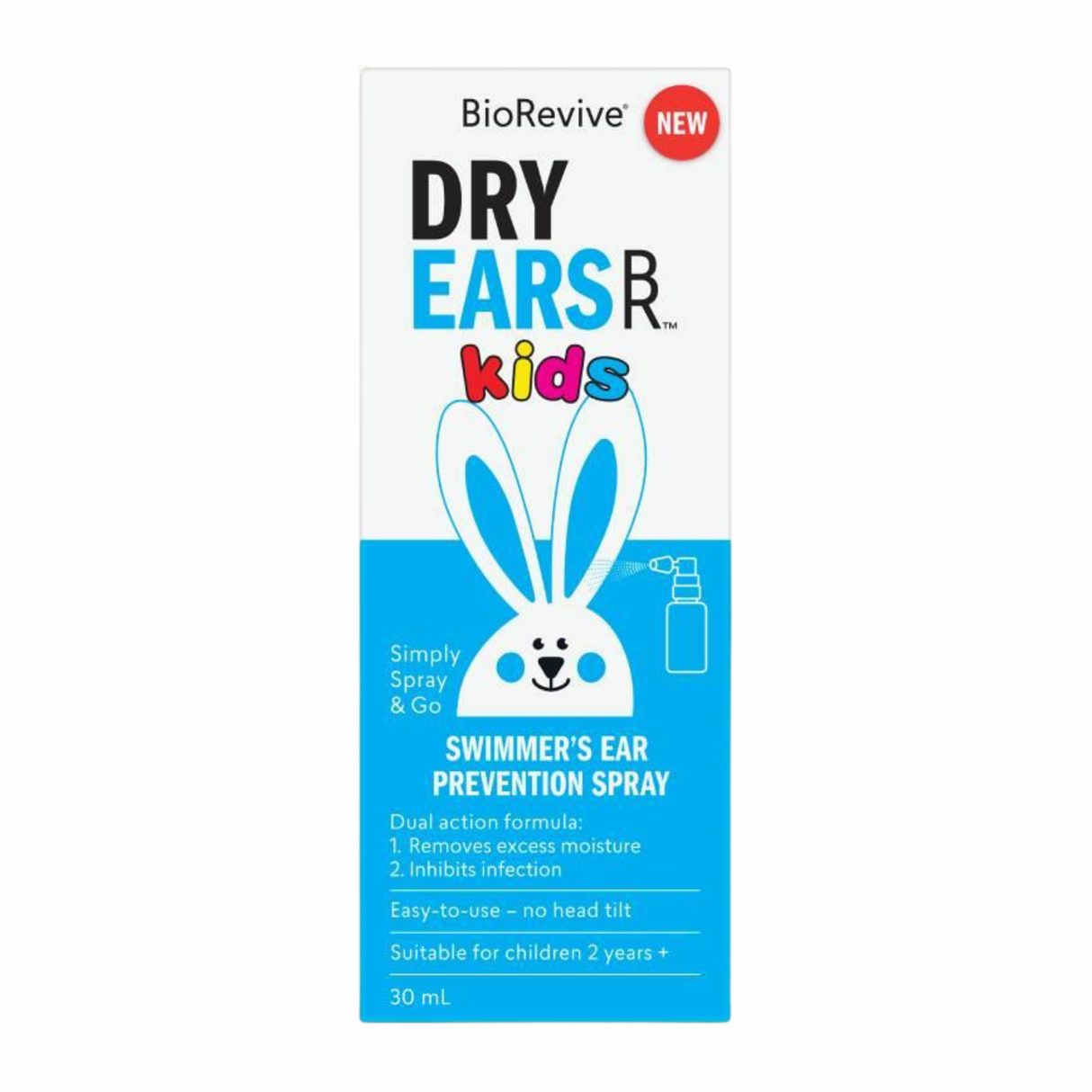 BioRevive Dry Ears Kids Swimmer's Ear Prevention Spray 30mL