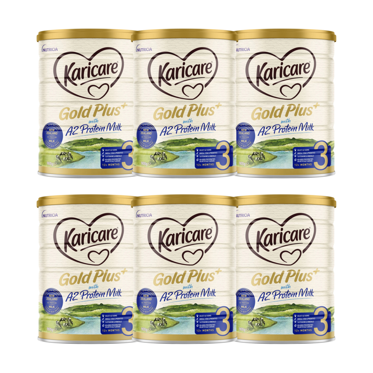 Karicare Gold Plus+ A2 Protein Milk Toddler Milk Drink Stage 3 900g X 6 BUNDLE