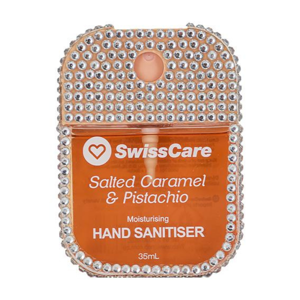 SwissCare Diamond Liquid Hand Sanitizer Spray 35mL - Salted Caramel & Pistachio