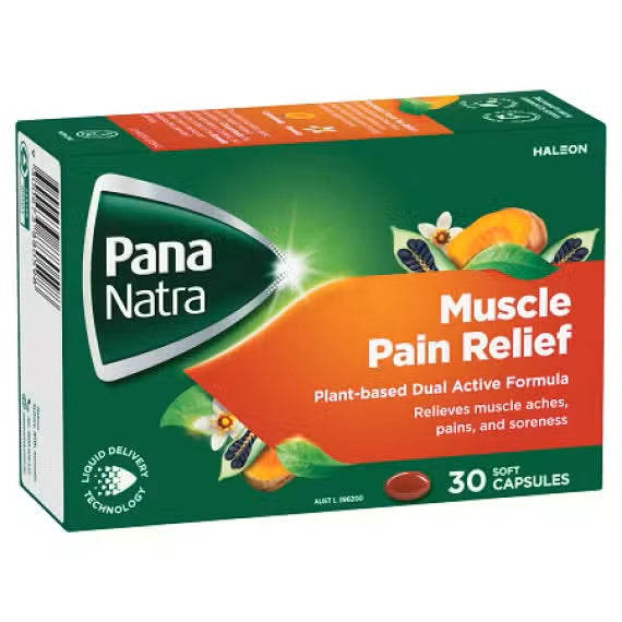 PanaNatra Muscle Pain Relief 30 Capsules (EXP: 01/02/2026)
