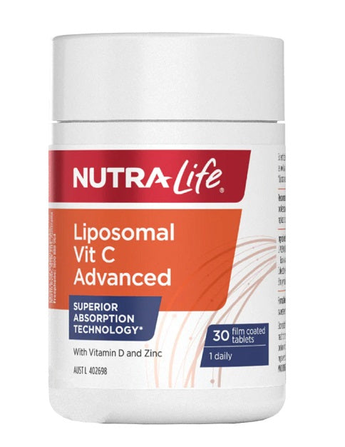 Nutralife liposomal vit c ขั้นสูง 30 เม็ด