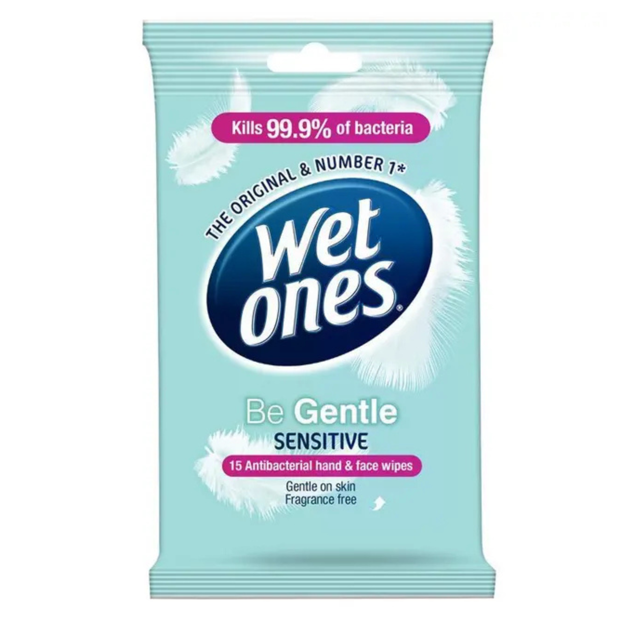 Wet Ones Be Gentle Sensitive Wipes 15 Pack