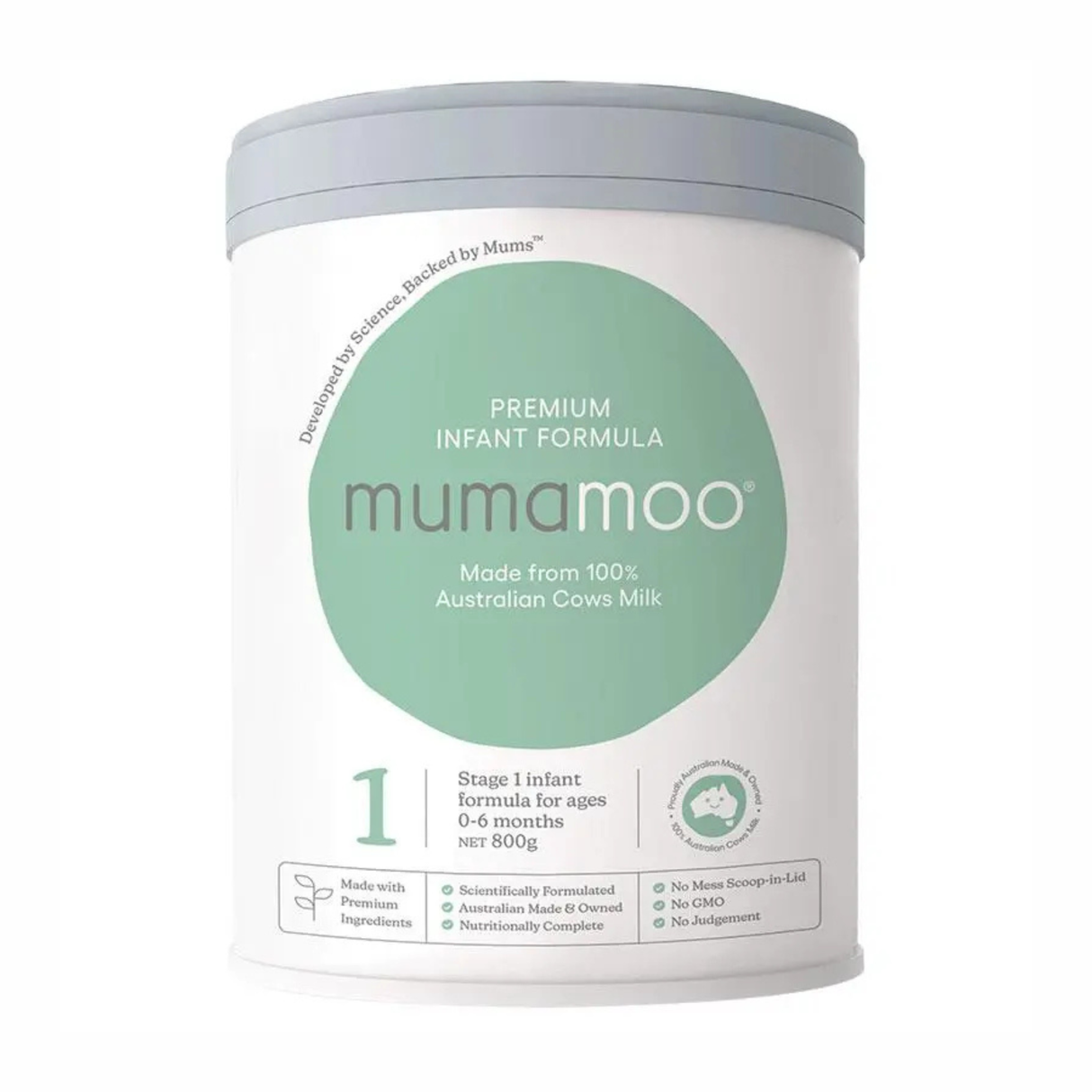 Mumamoo Premium Formula Giai đoạn 1 (0-6 tháng) 800g (EXP: 25/08/2026)