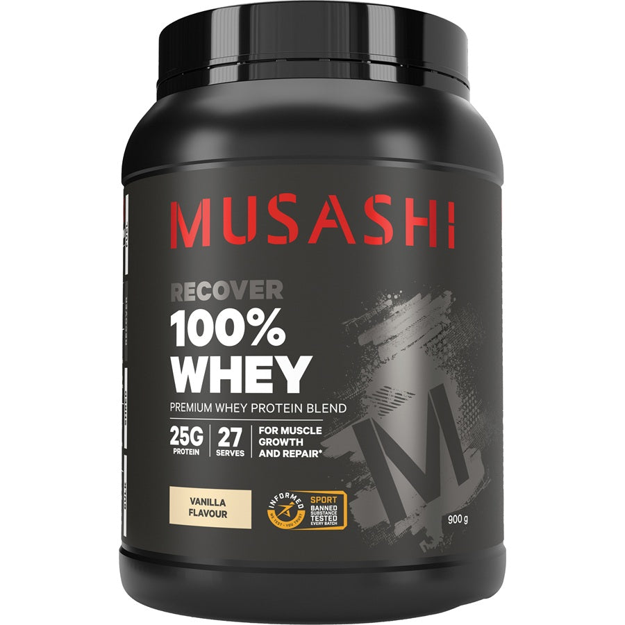 Musashi 100% Whey Vanilla Milkshake 900g