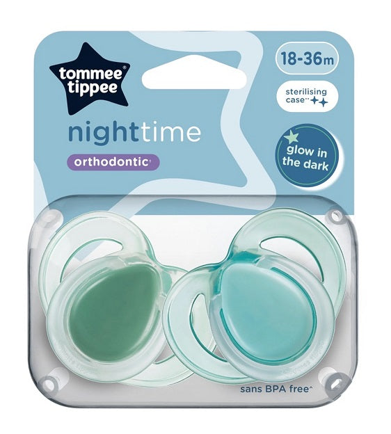 Tommee Tippee Night Time Orthodontic 18-36 Months 2 Pack