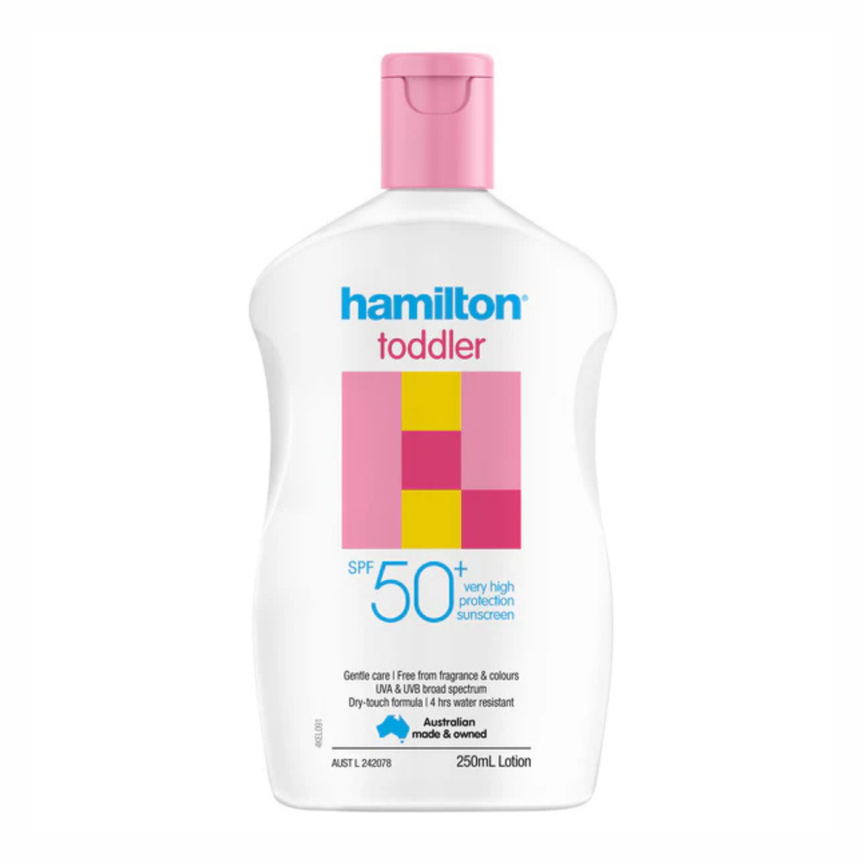 Hamilton Sunscreen Toddler Lotion SPF 50+ 250mL (01/01/2026)