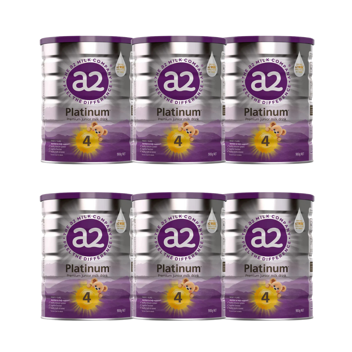 A2 Platinum Premium Junior Milk Drink Stage 4 900g X 6 BUNDLE