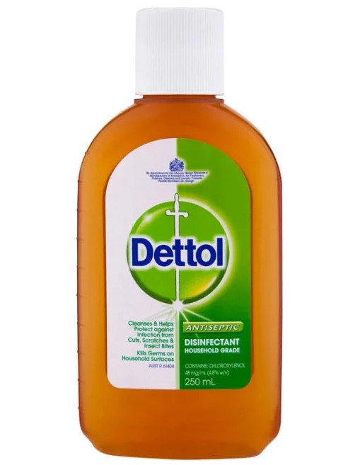 Dettol Antiseptic Disinfectant Household Grade 250ml (EXP: 01/11/2026)