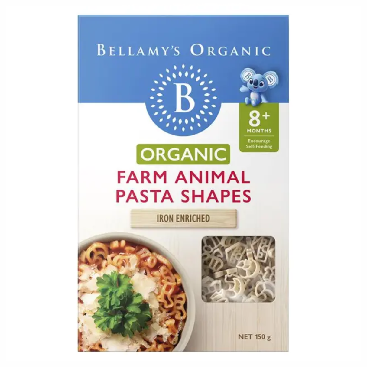 Bellamy's Organic Farm Animal Pasta Shapes 150g