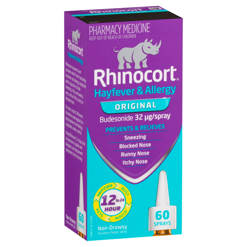 Rhinocort Original Hayfever and Allergy Nasal Spray 60 Sprays (EXP: 01/07/2026)
