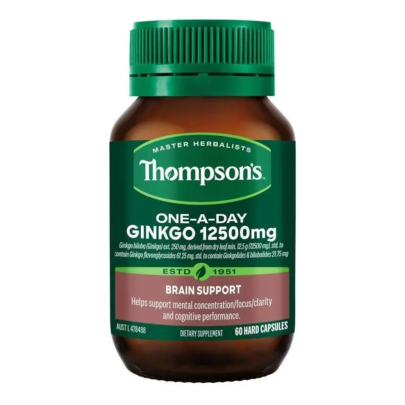 Thompson's One-A-Day Ginkgo 12500มก. 60 แคปซูล