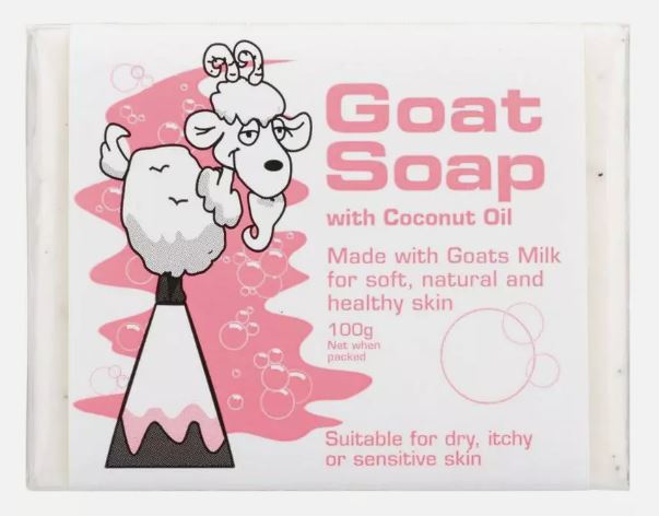 Thanh xà phòng dê DPP, dừa, 100g