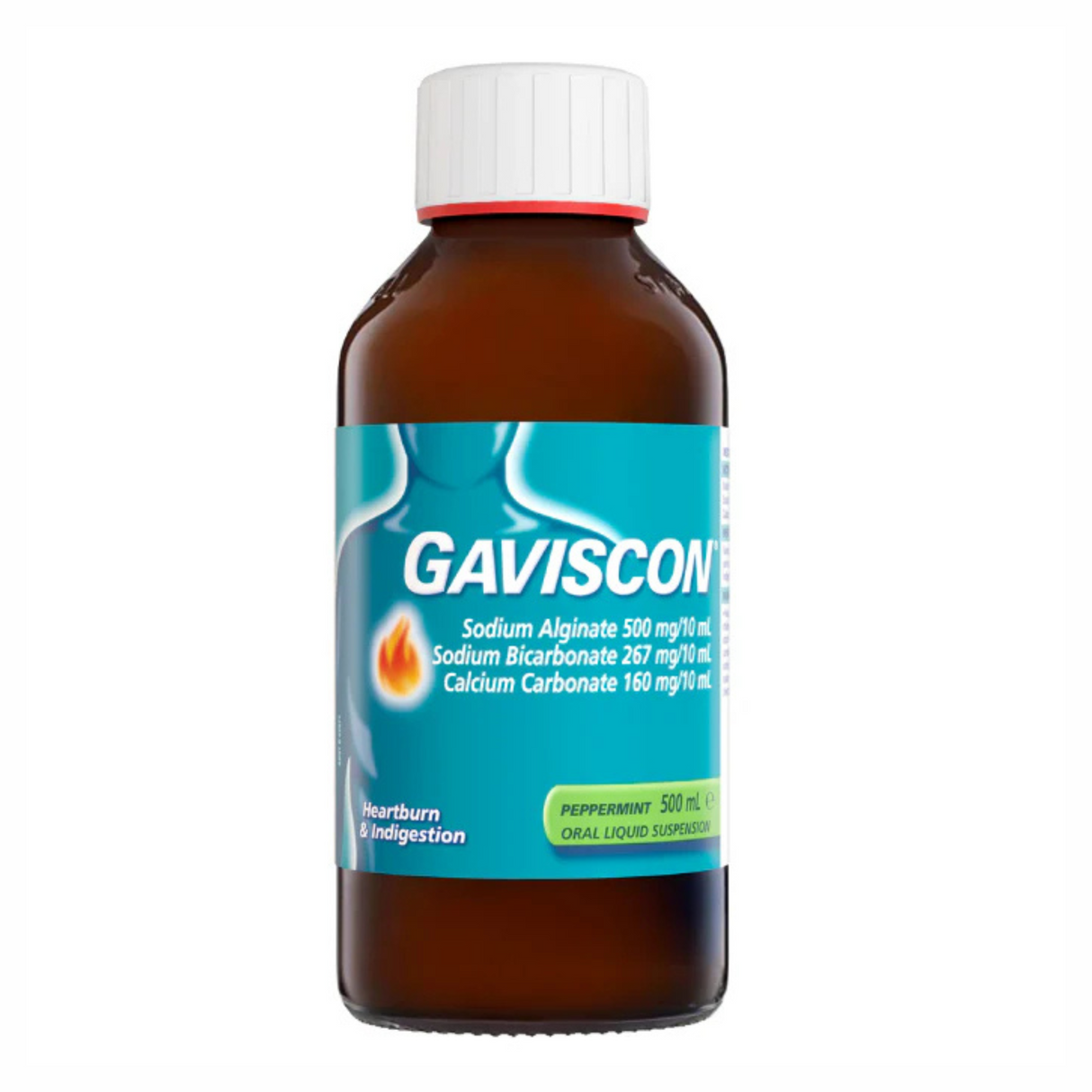 Gaviscon Oral Liquid Suspension Peppermint 500ml