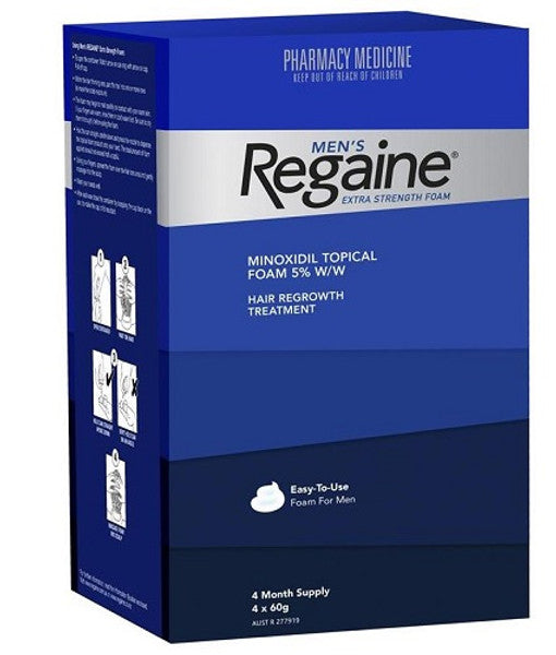 Regaine Men's Extra Strength Foam Treatment 4 x 60g (S2)