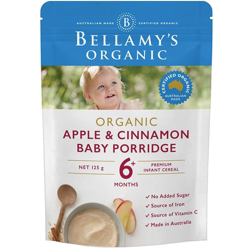 Bellamy's Organic Apple & Cinnamon Baby Porridge 125g (EXP: 08/02/2026)