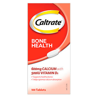 Caltrate Bone Health 600mg Canxi Với 500IU Vitamin D 100 Viên (EXP: 01/07/2026)
