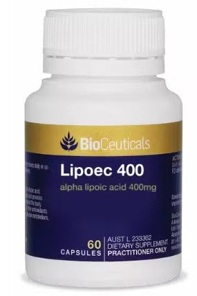 BioCeuticals Lipoec 400 60 Capsules (EXP: 01/08/2026)