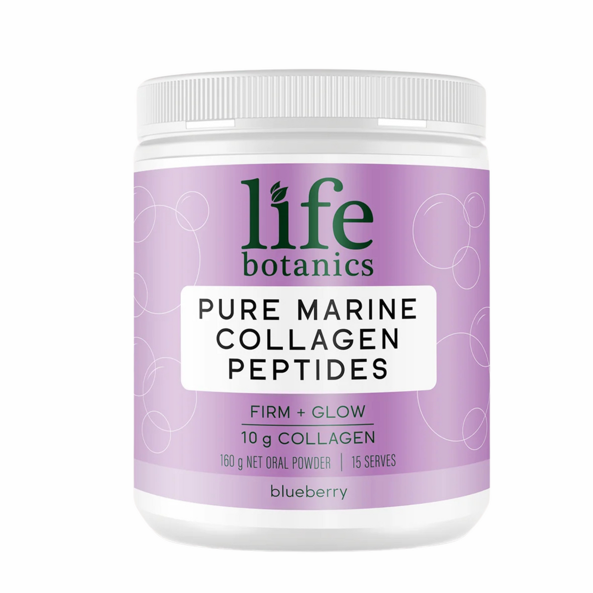 生植物植物純粋な海洋コラーゲンペプチドパウダーブルーベリー160g
