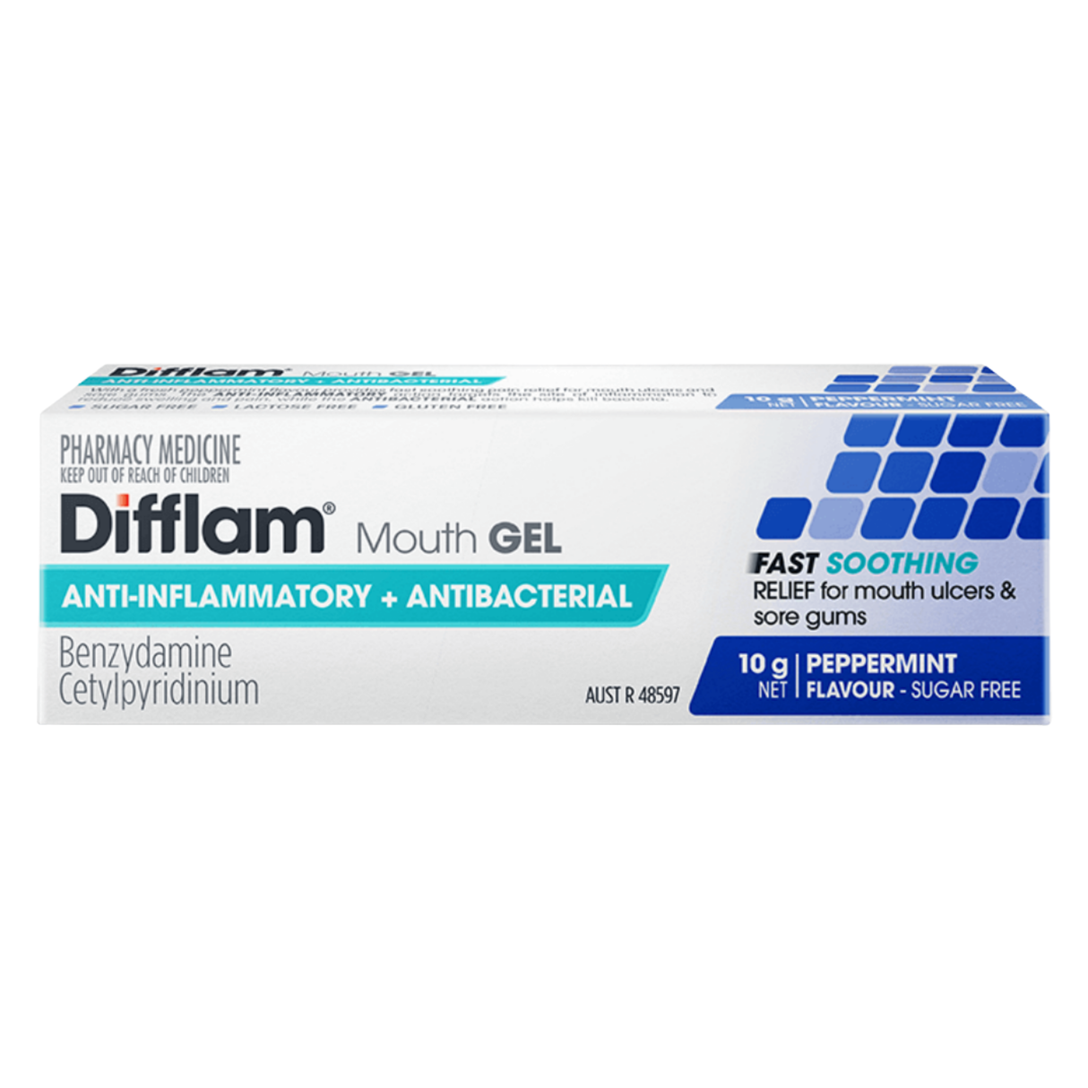 Difflam Anti-Inflammatory Gel Peppermint Flavour 10g
