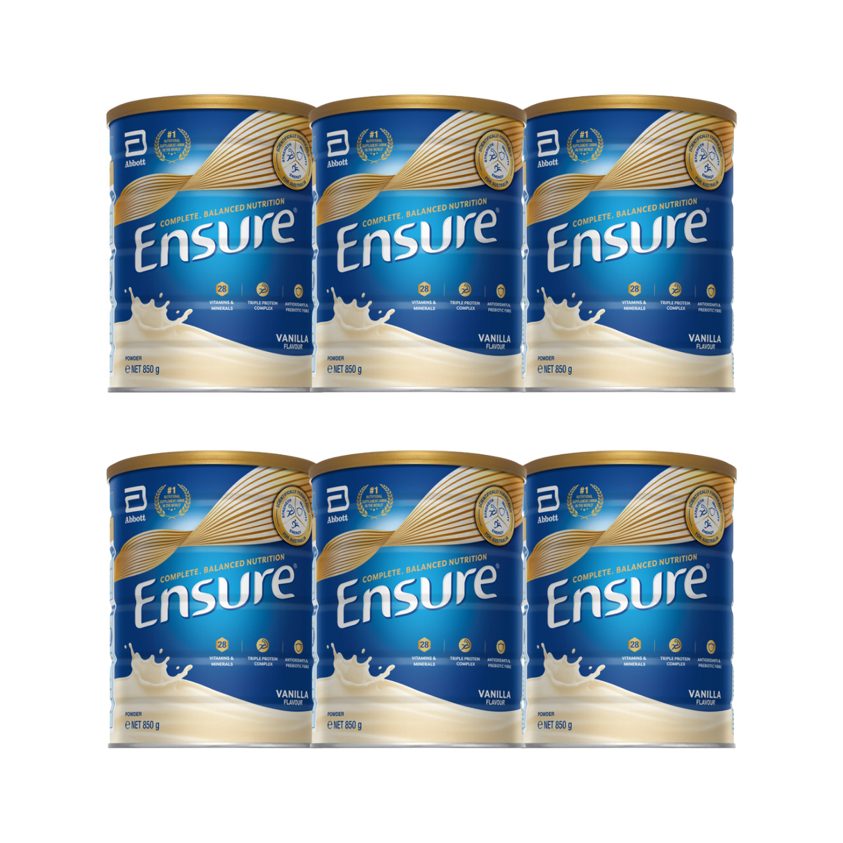 Ensure Powder Vanilla 850g X 6 BUNDLE