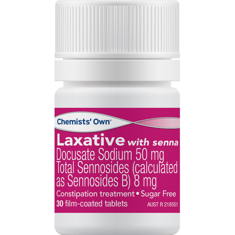 Chemists' Own Laxative with Senna 30 Tablets (EXP: 01/08/2026)