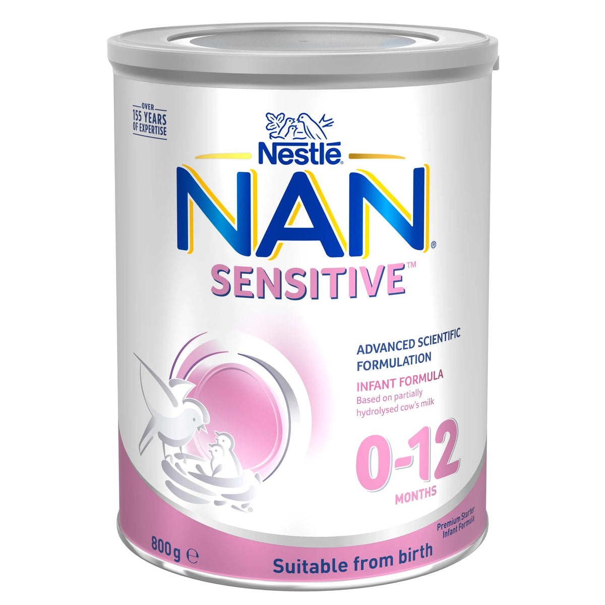 Sữa bột Nestlé NAN SENSITIVE 0-12 tháng cho trẻ sơ sinh 800g