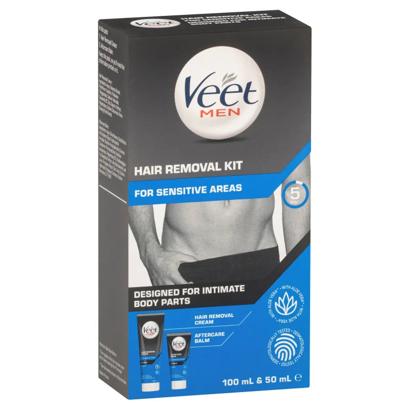 Veet Warm 敏感部位脫毛套裝 100mL 和 50mL(日期:01/06/2026)