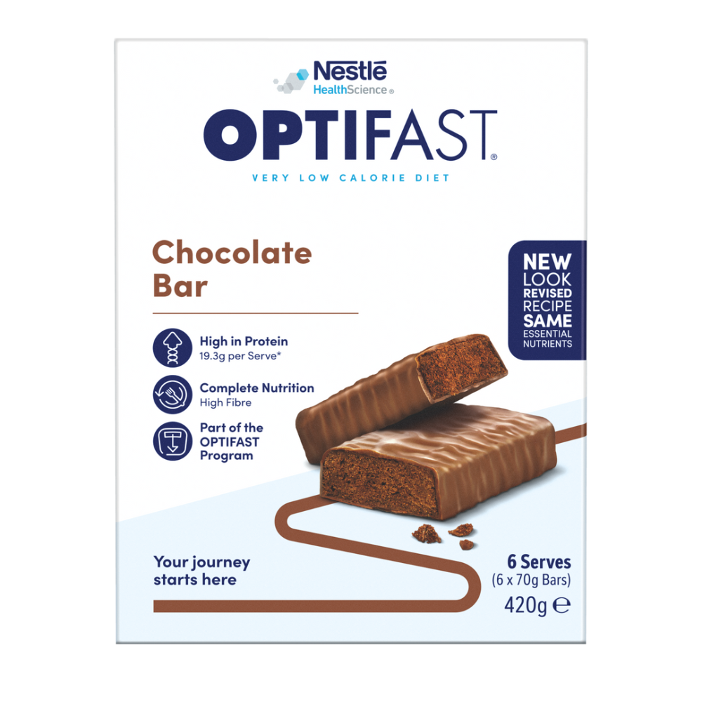 Optifast VLCD Chocolate Bar 70g x 6 Bars