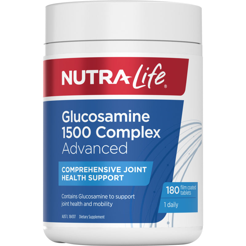 Nutralife glucosamine 1500 คอมเพล็กซ์ขั้นสูง 180 เม็ด