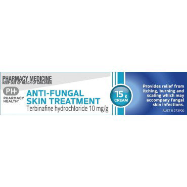 Pharmacy Health Anti-Fungal Skin Treatment Terbinafine 1% Cream 15g (S2) (EXP: 01/02/2026)