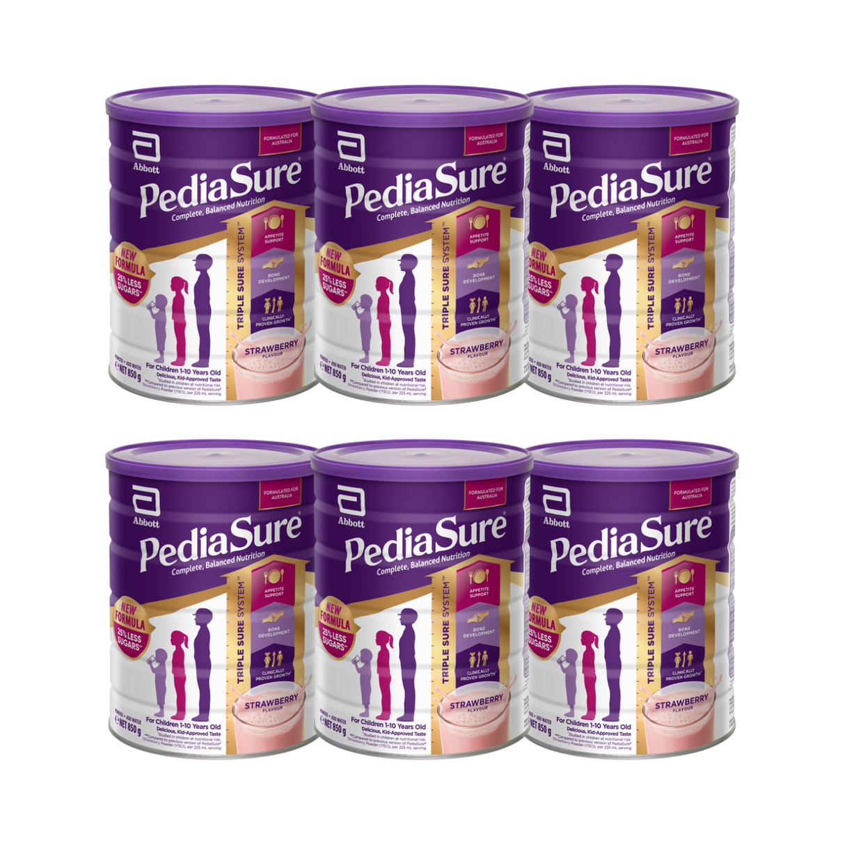 PediaSure Powder Strawberry 850g X 6 BUNDLE