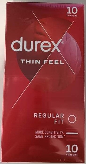 Durex Thin Feel Regular Fit Condoms 10 Pack