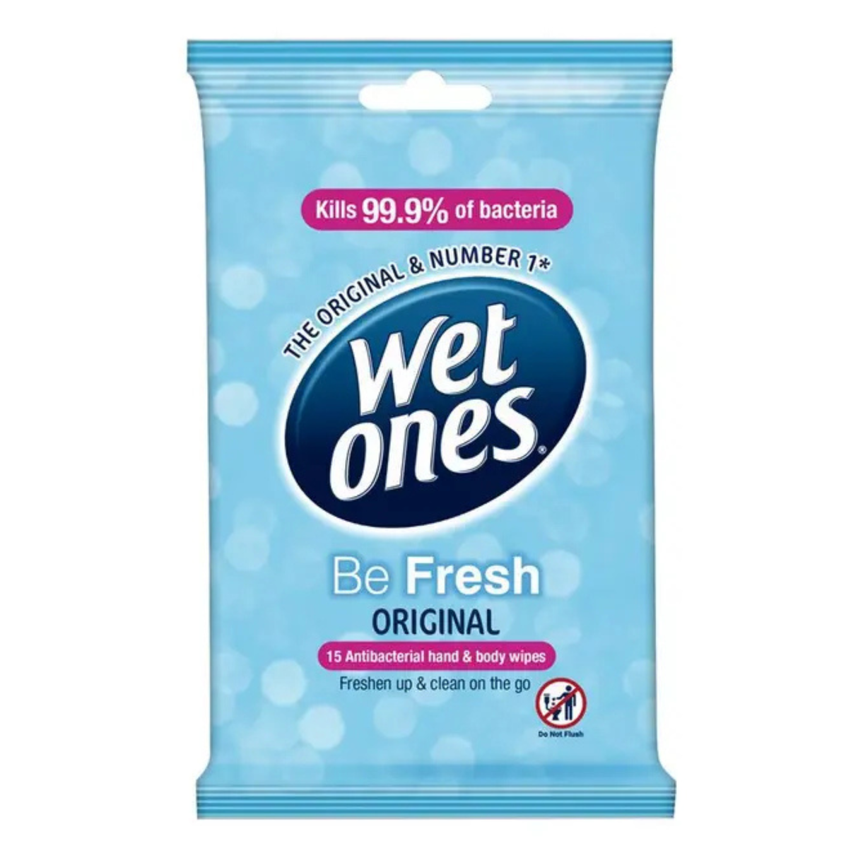 Wet Ones Be Fresh Original Wipes 15 Pack