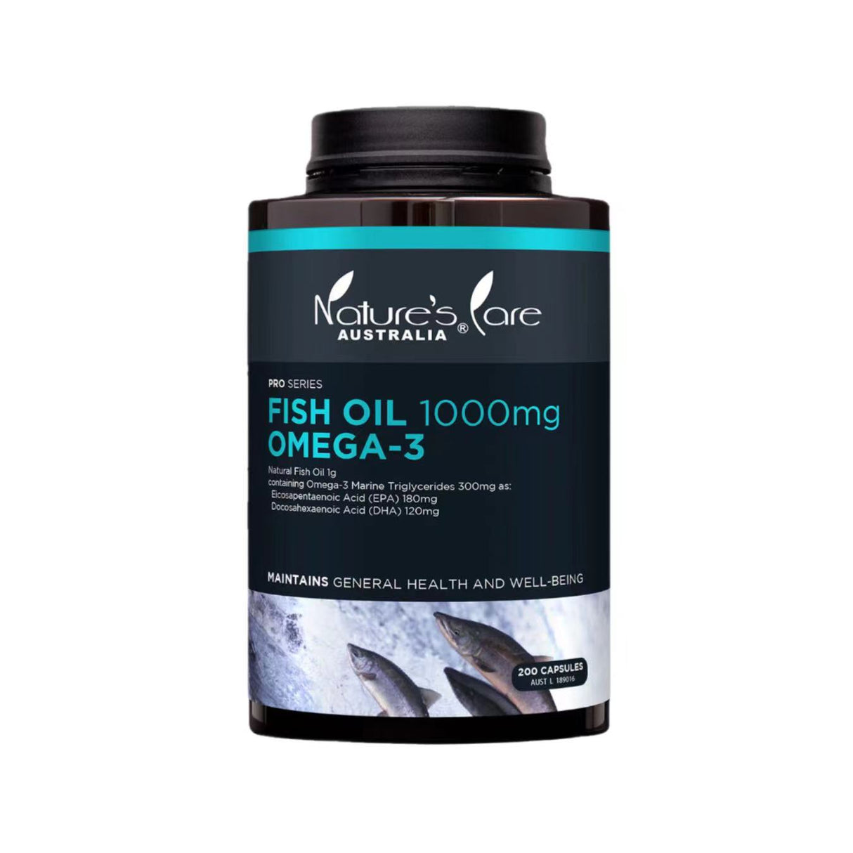 Nature's Care Pro Series Fish Oil 1000mg Omega 3 200 Capsules