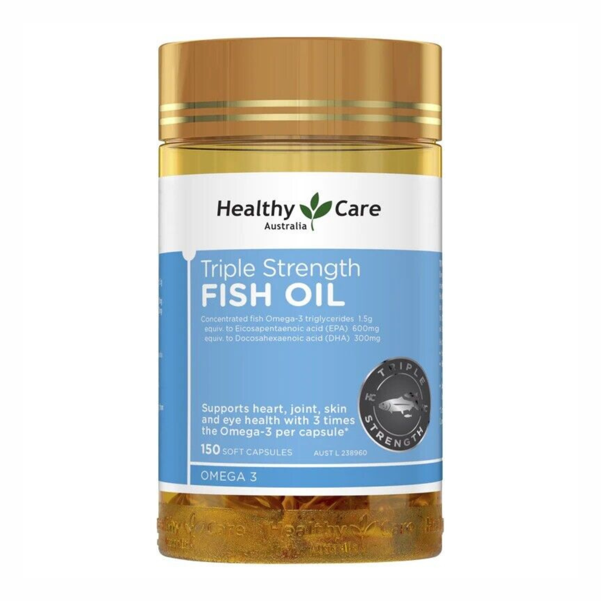 Healthy Care Triple Strength Fish Oil 150 Capsules