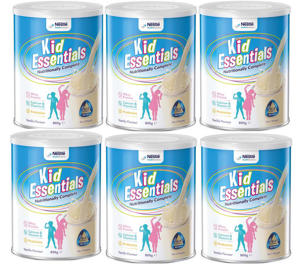 Nestle Kid Essentials Vanilla Flavor 800g x 6 Bundle