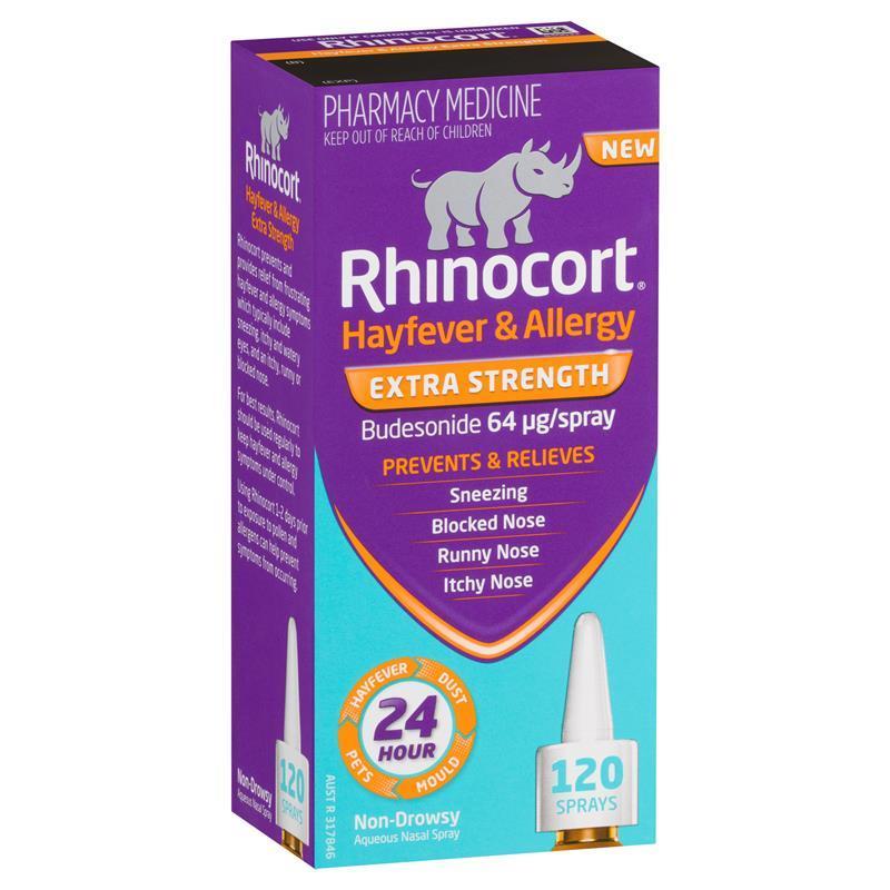 Rhinocort 特强花粉热和过敏鼻喷雾剂 120 喷雾(EXP:01/07/2026)