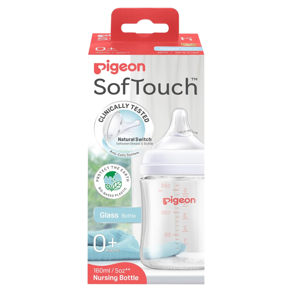 Pigeon Softouch BPP Nursing Bottle Glass 0m+ 160mL