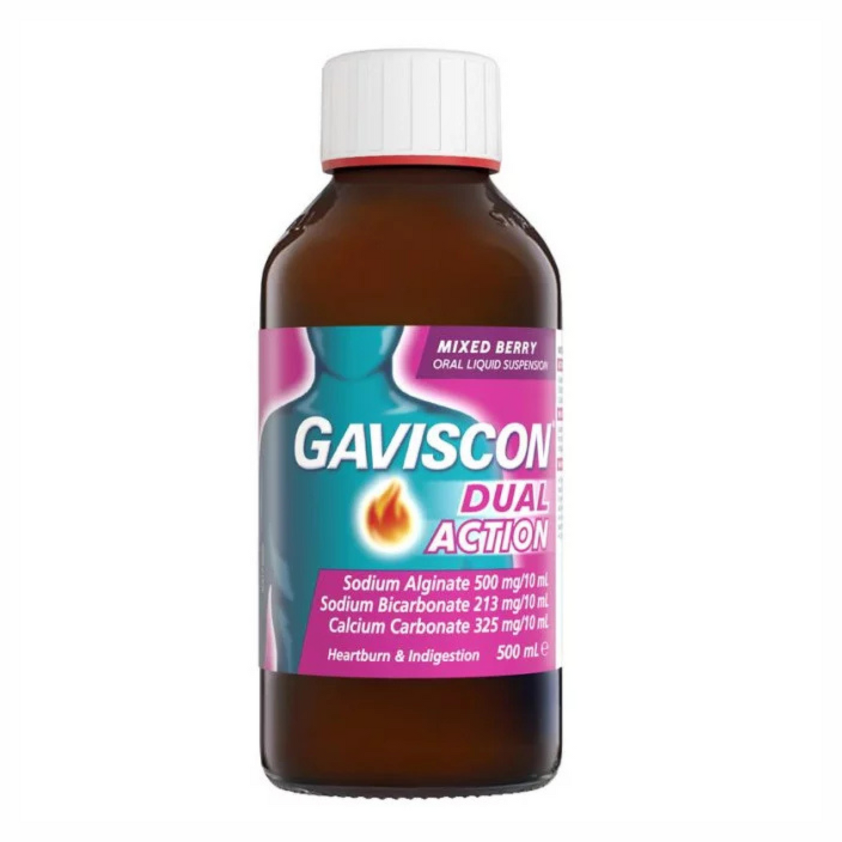 Gaviscon hành động kép chất lỏng hỗn hợp berry 500ml