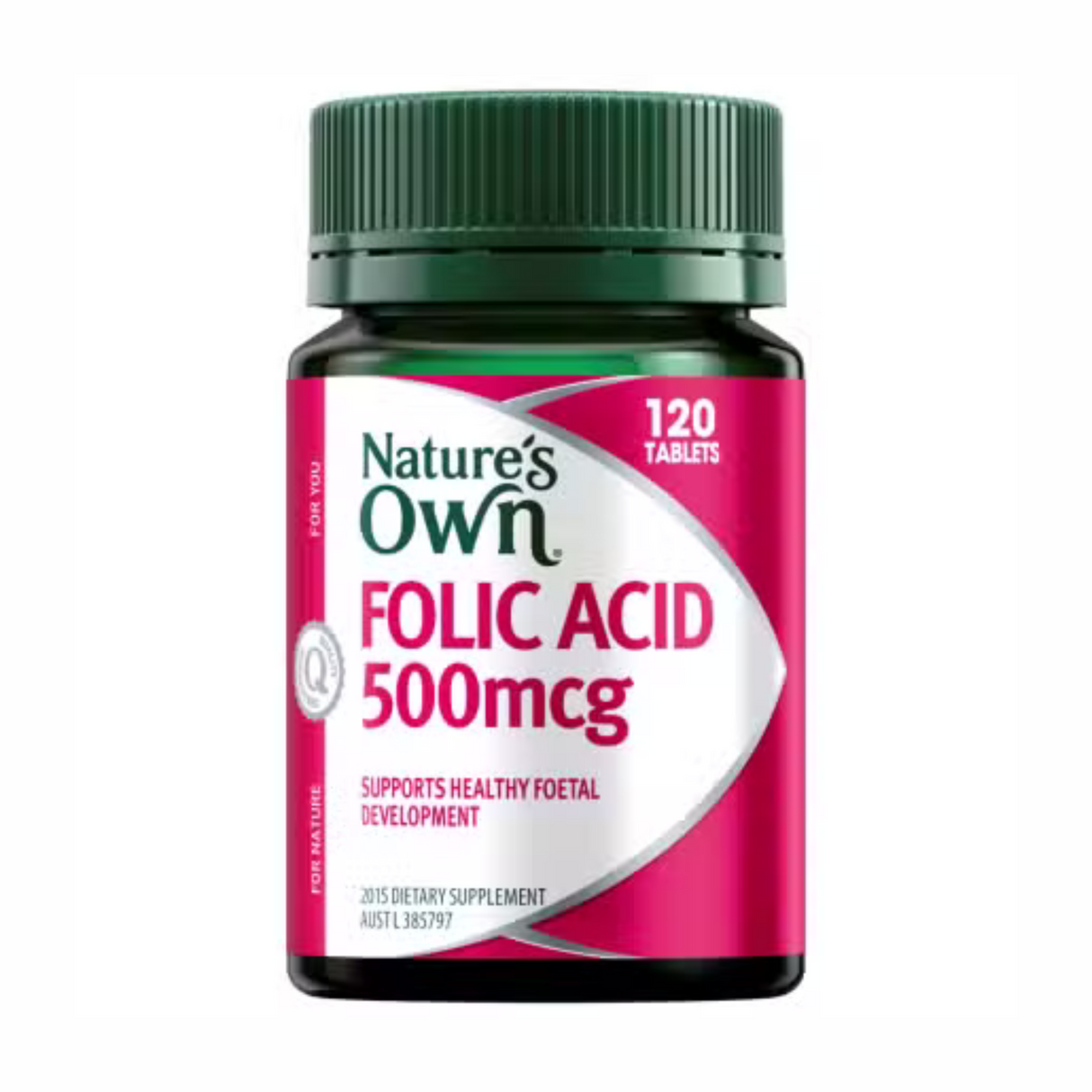 Natures Own Folic Acid 500mcg 120 Tablets