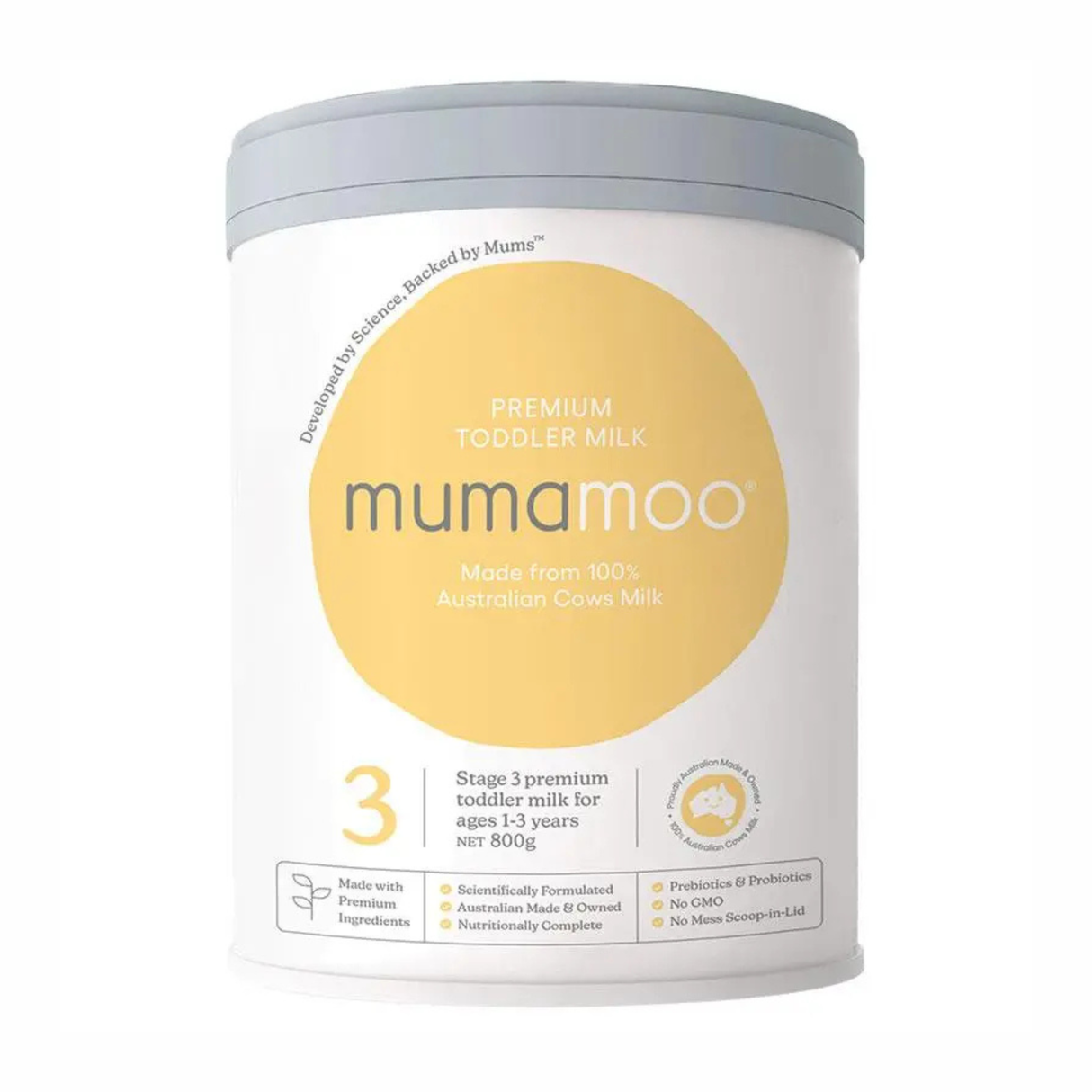 Sữa trẻ em cao cấp Mumamoo Giai đoạn 3 (1-3 tuổi) 800g (EXP: 21/10/2026)