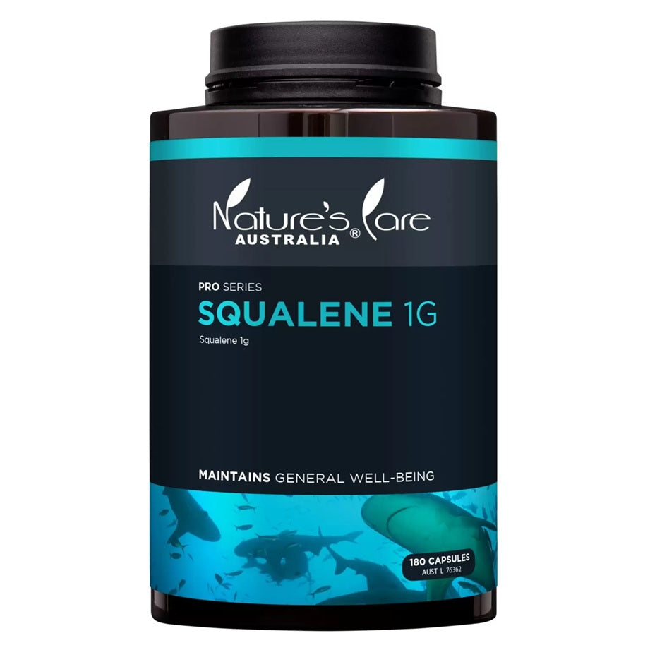 Nature's Care Pro Series Squalene 1G 180 Capsules