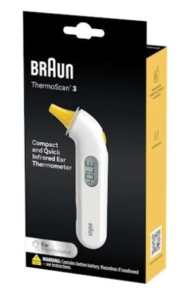 Braun Thermoscan 3 Ear Thermometer IRT3030AU