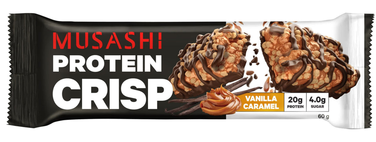 Musashi Protein Crisp Vanilla Caramel 60g