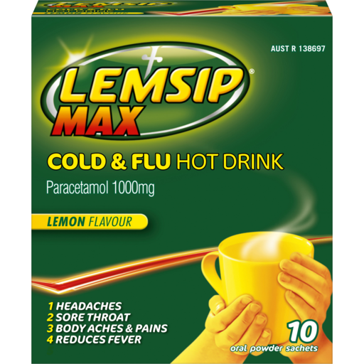 Lemsip Max Cold&Flu Remon Flavor 10袋