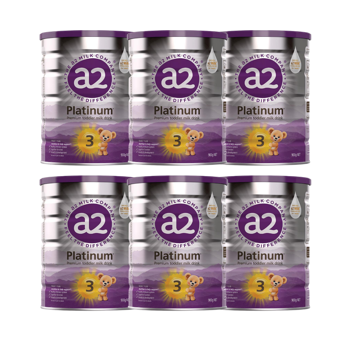 A2 Platinum Premium Toddler Milk Drink Stage 3 900g X 6 BUNDLE